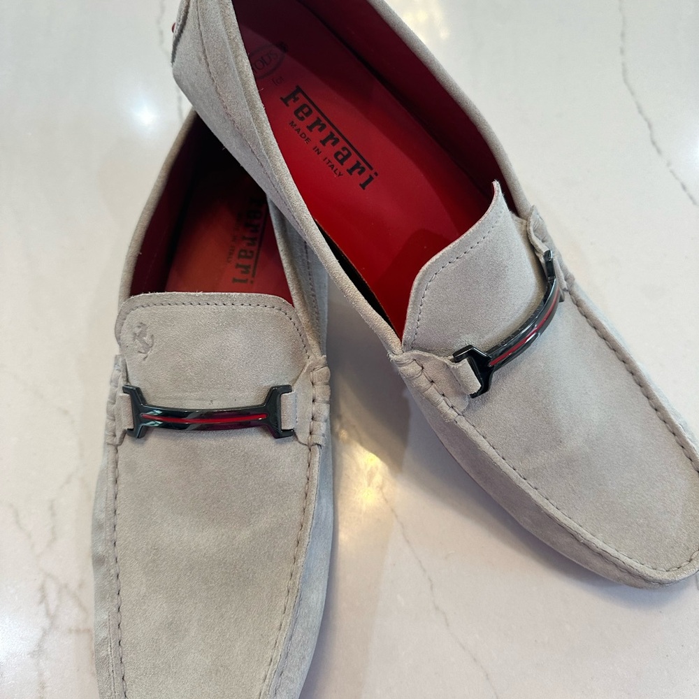 TOD's
x Ferrari Gommini Suede & Leather Loafer